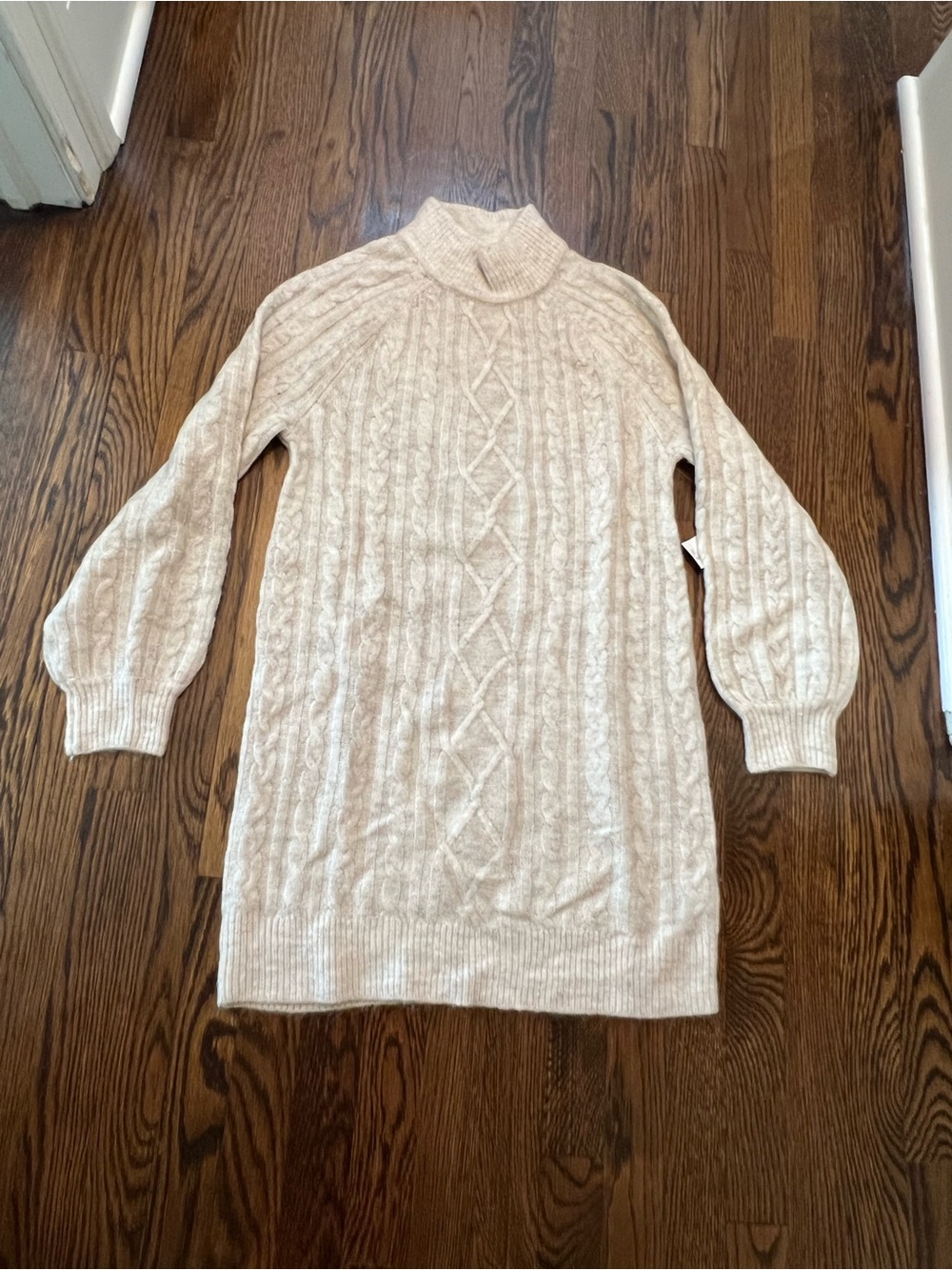 Abercrombie Cable Knit Turtleneck Sweater Dress